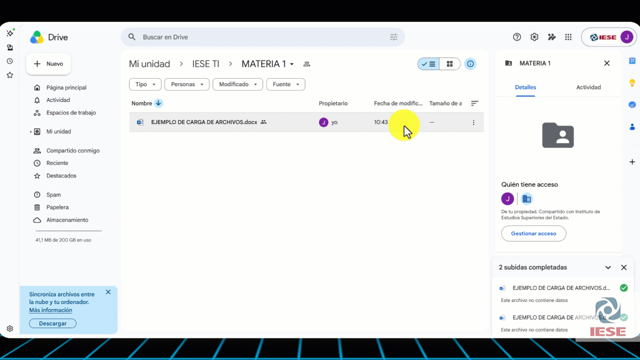 EdicionDeAccesoArchivoDrive